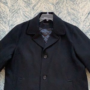 Men’s black Calvin Klein peacoat size L